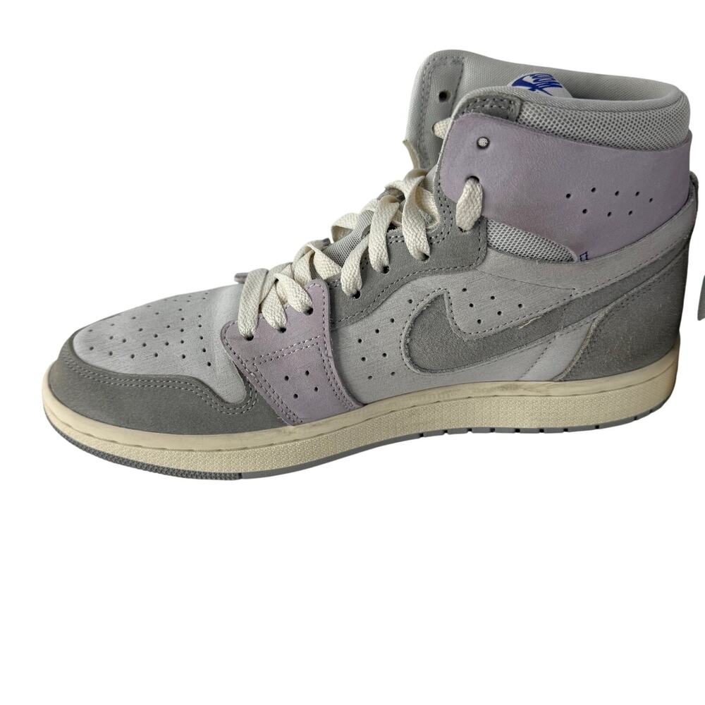 Air Jordan 1 Mid Grey Grape Womens 9 Suede Lavender Off White DV1305-005 - Picture 5 of 10